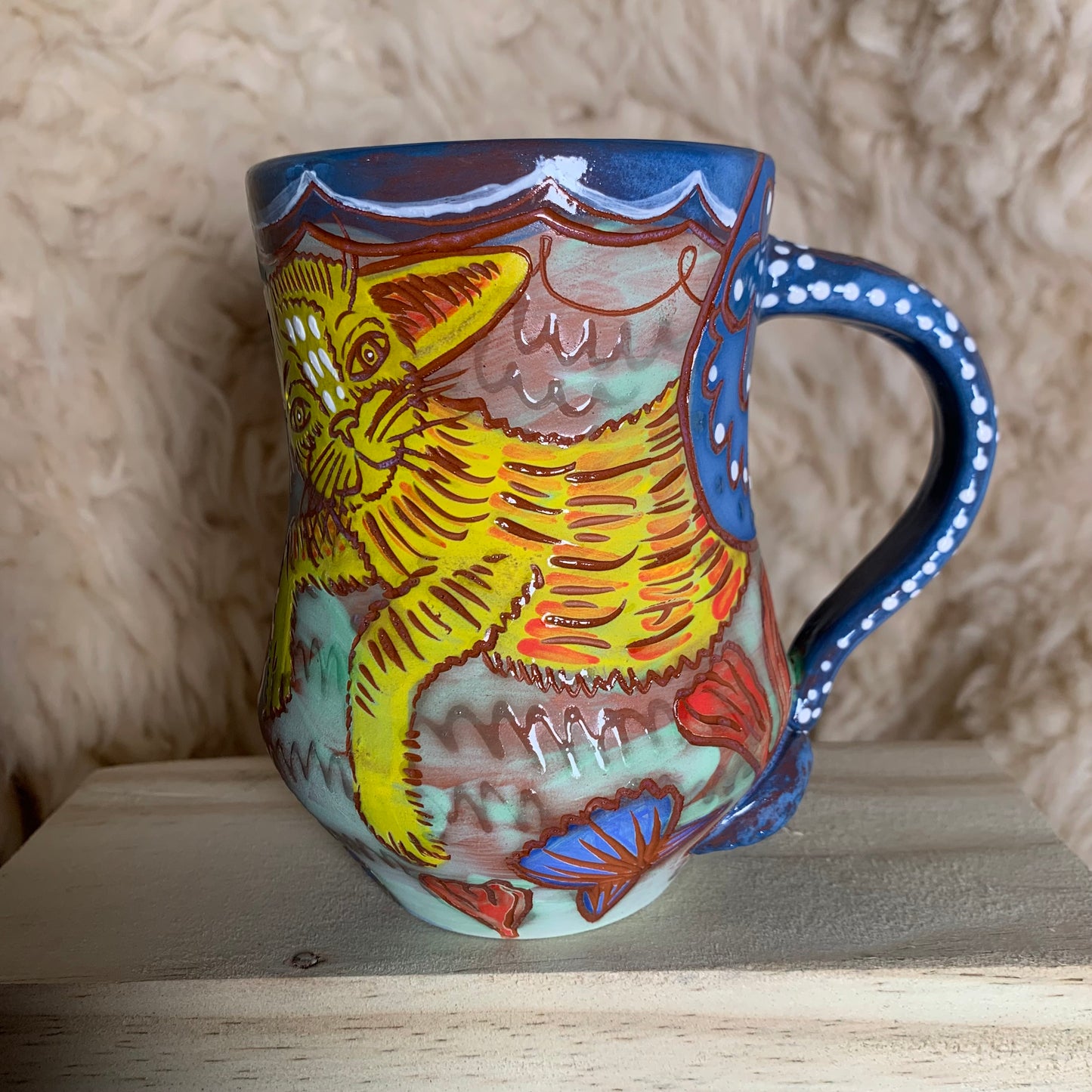 Mermaid cat mug 2