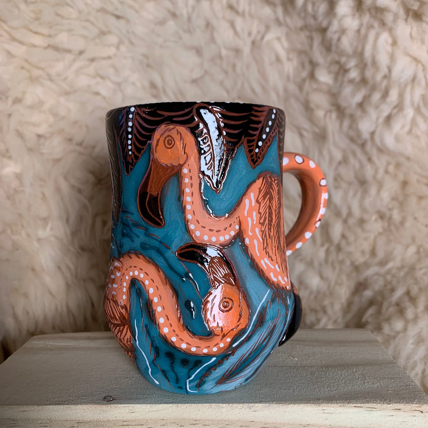 Flamingo mug 1