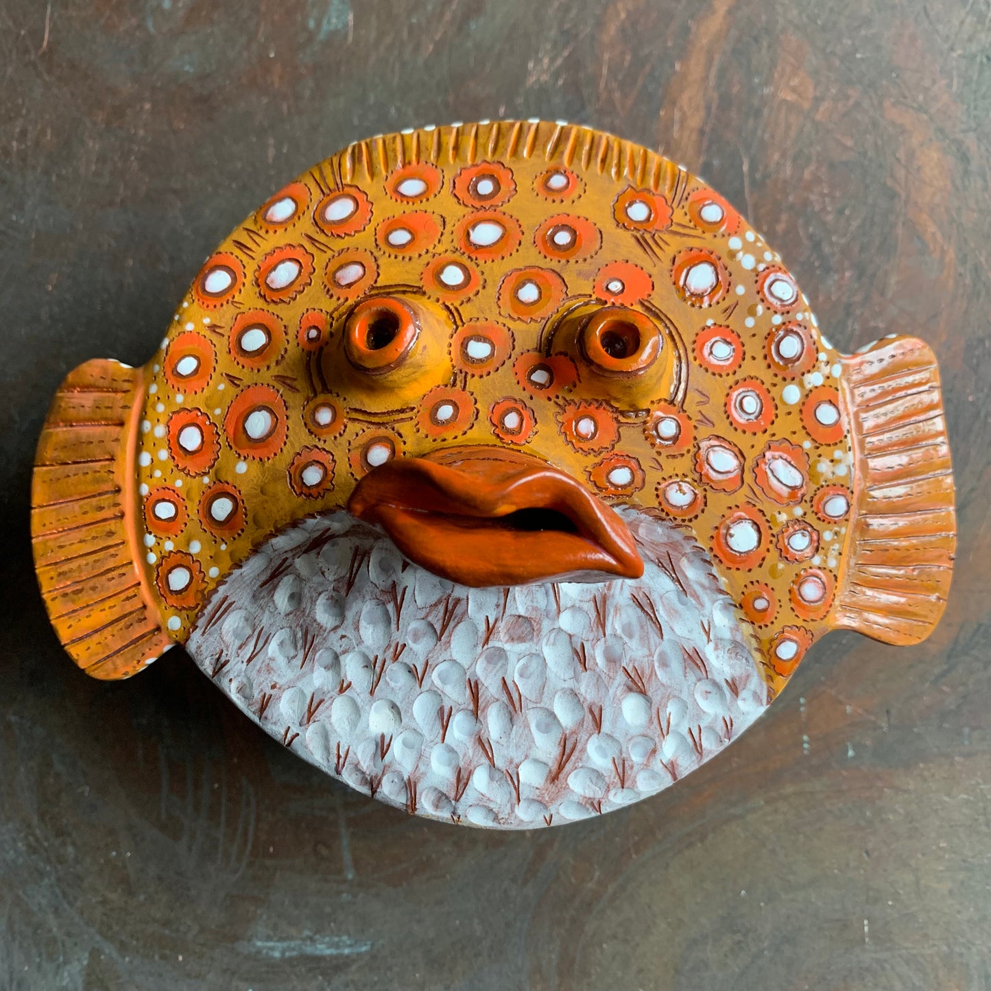 Pufferfish salt cellar