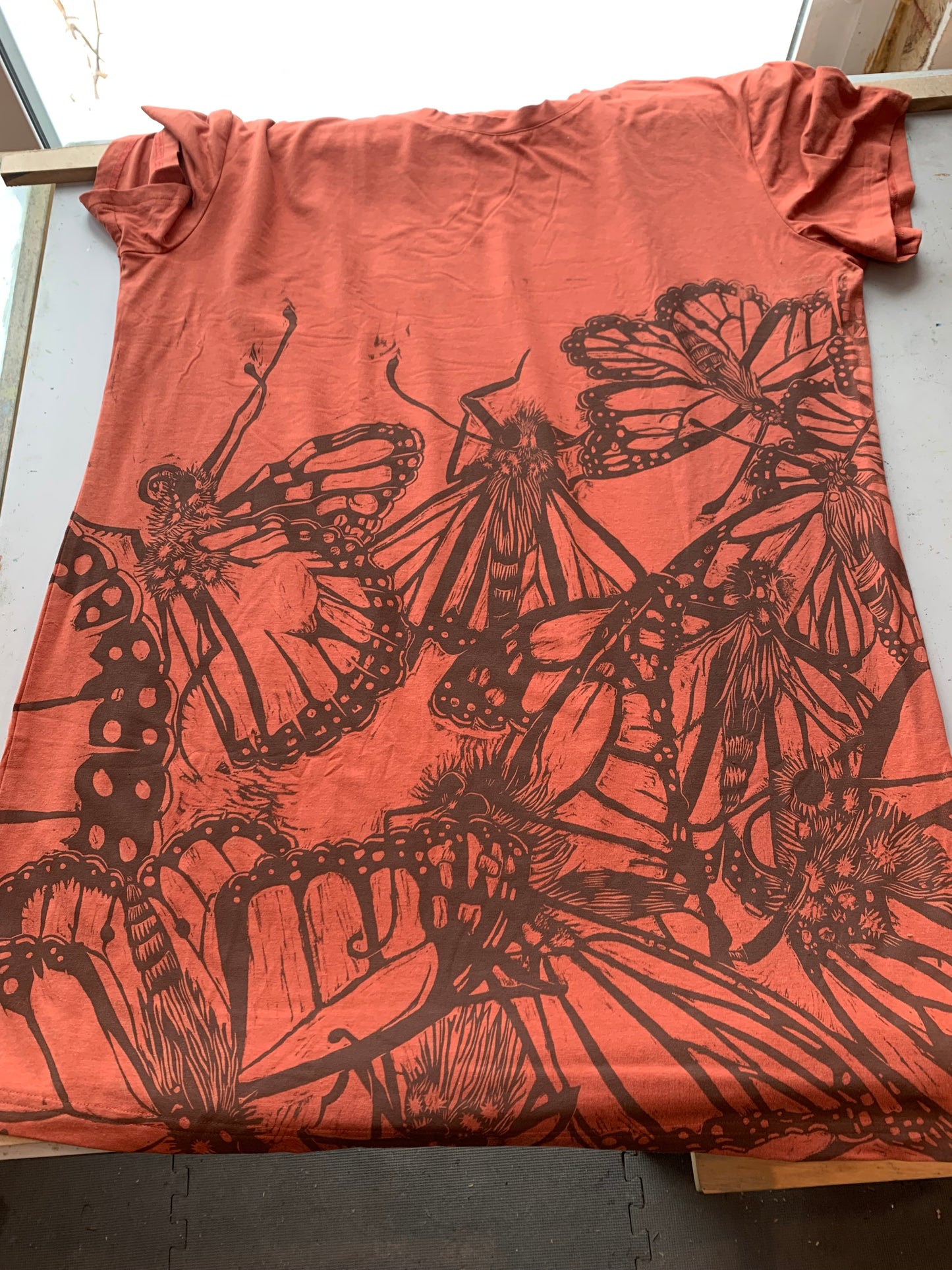 Handprinted monarch butterfly dress pre-order will ship around April 20