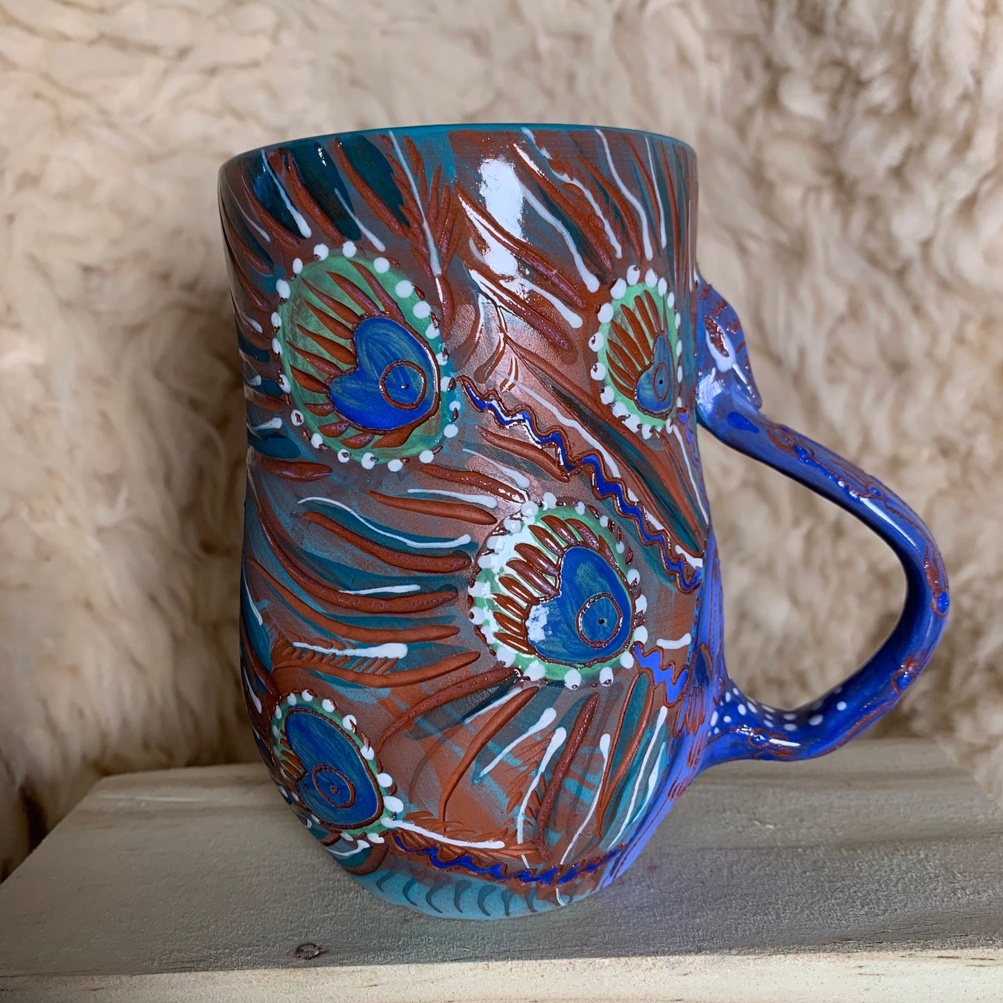 Peacock mug 1