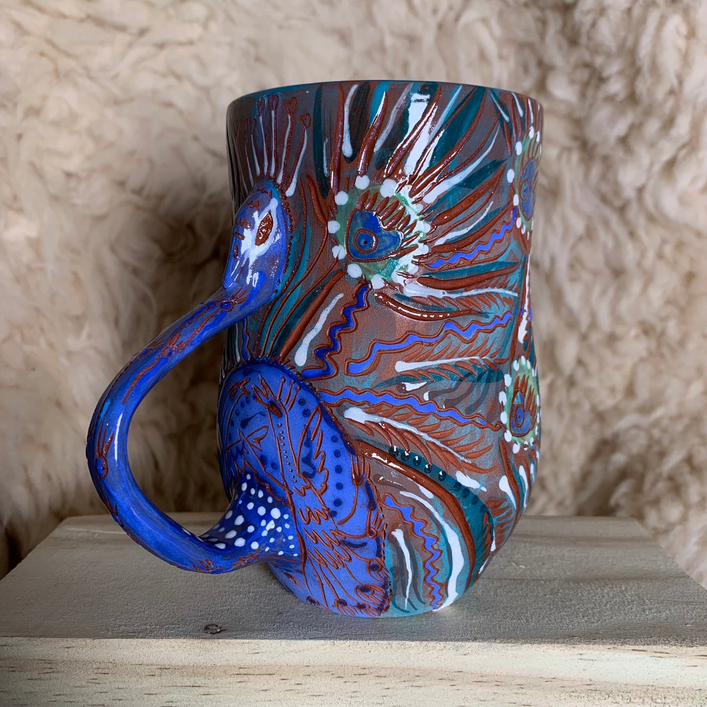 Peacock mug 3