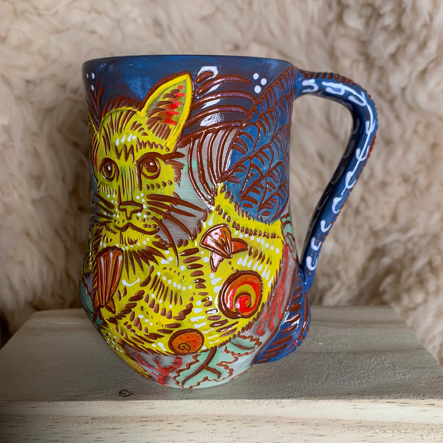 Mermaid cat mug 1