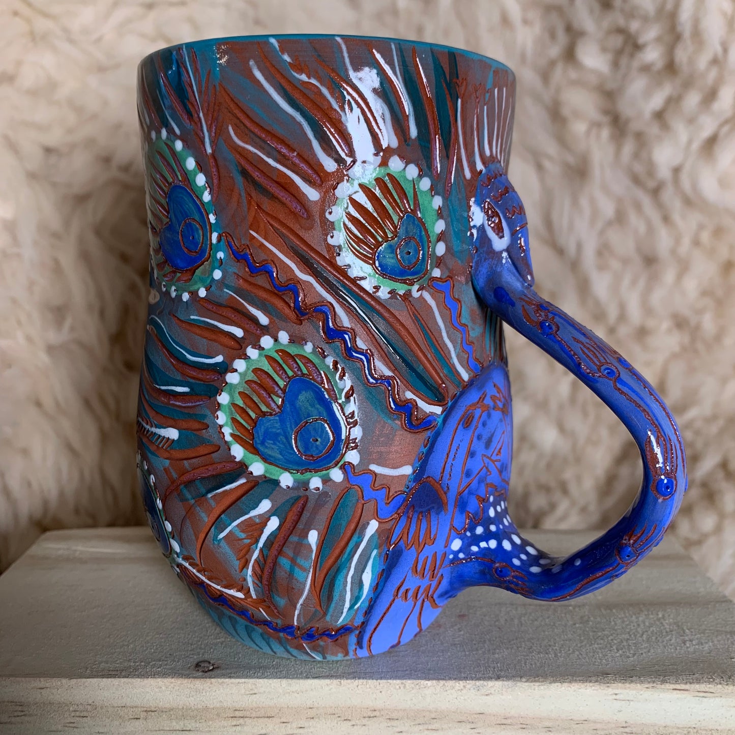 Peacock mug 1