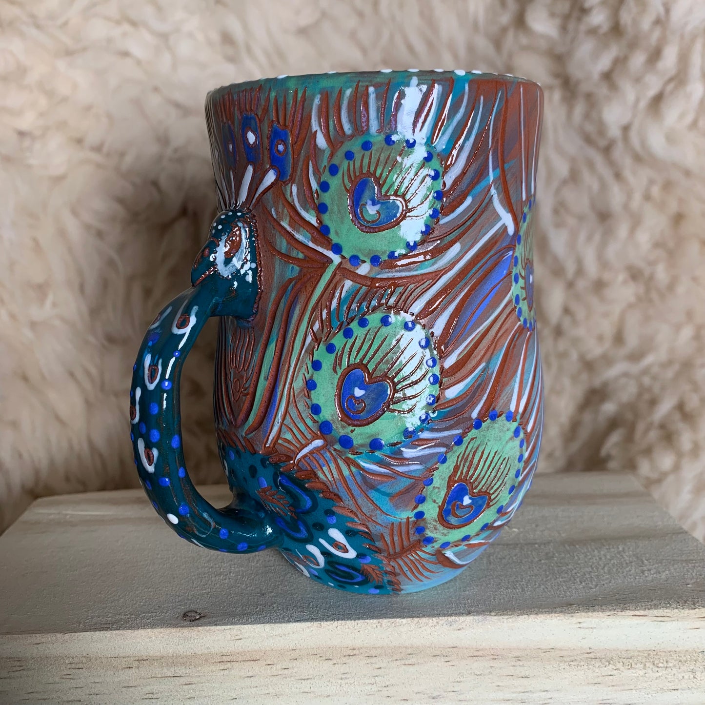 Peacock mug 2