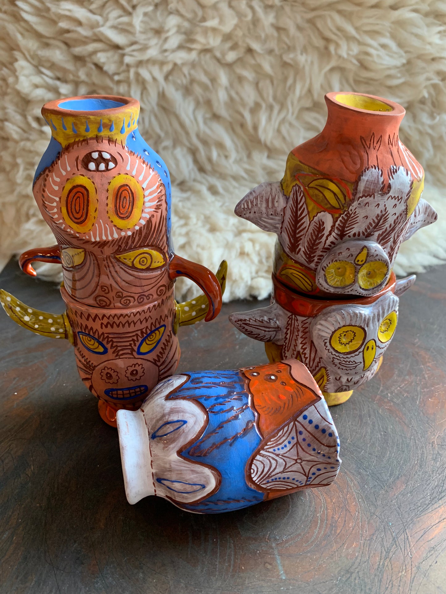 Owl cup or whiskey sipper