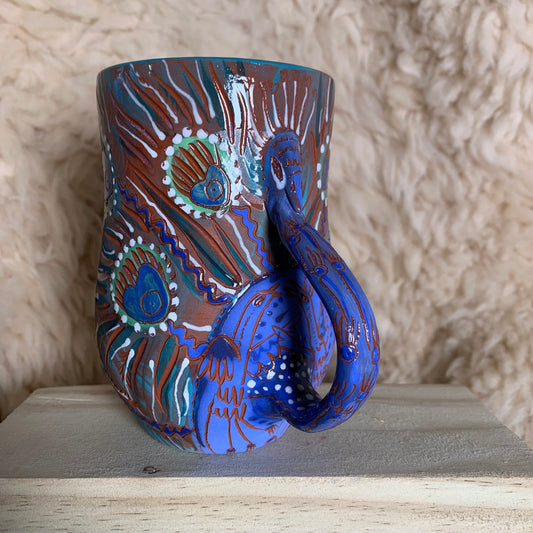 Peacock mug 3