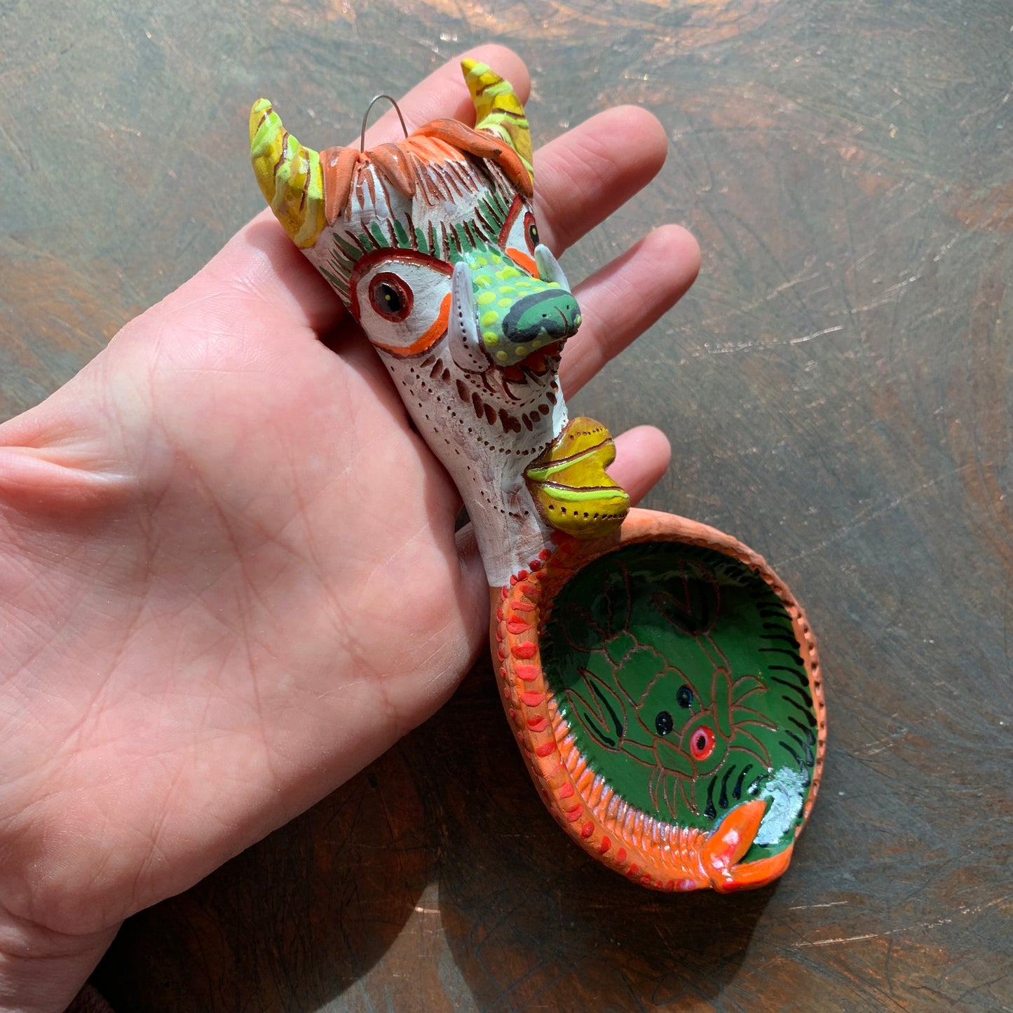 Monster ceramic spoon