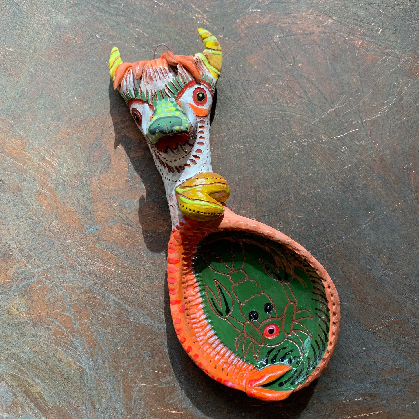 Monster ceramic spoon