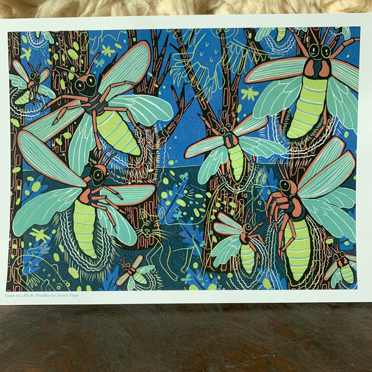 11x17” reproduction of Fireflies