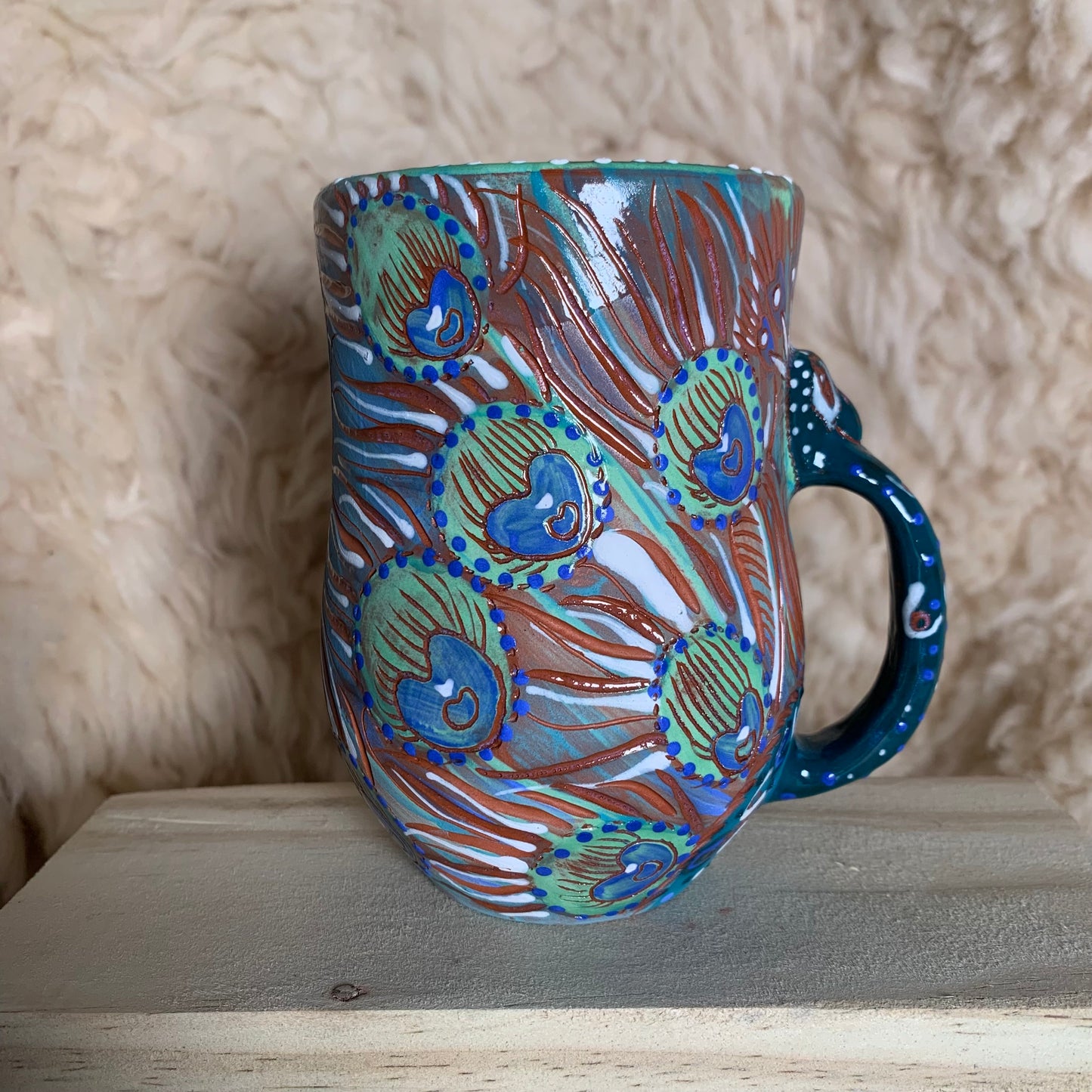 Peacock mug 2