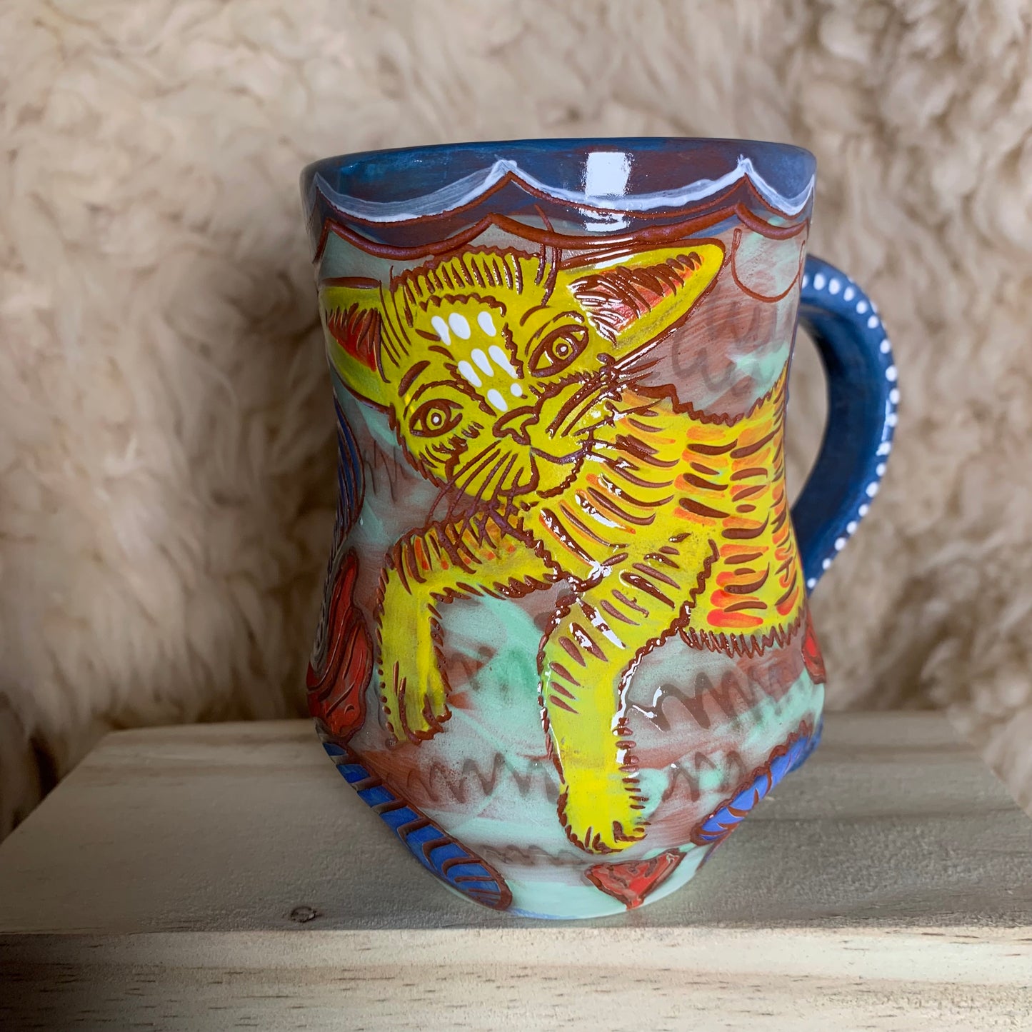 Mermaid cat mug 2